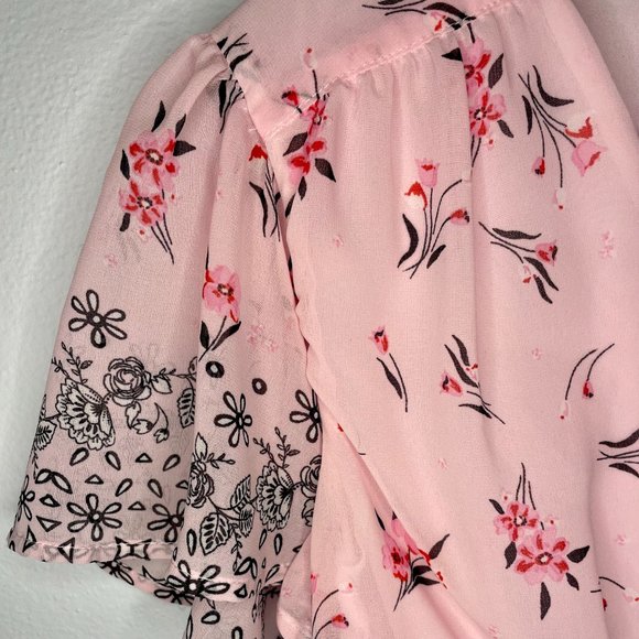 Miami Size L Pink Floral Dress - Picture 4 of 6